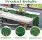 2Pcs Artificial Palm Leaves Green Table Runner, Summer Tropical Leaf Table Runners 72 inches Long for Wedding Moana Jungle Safari Tropical Hawaiian Luau Party Decorations